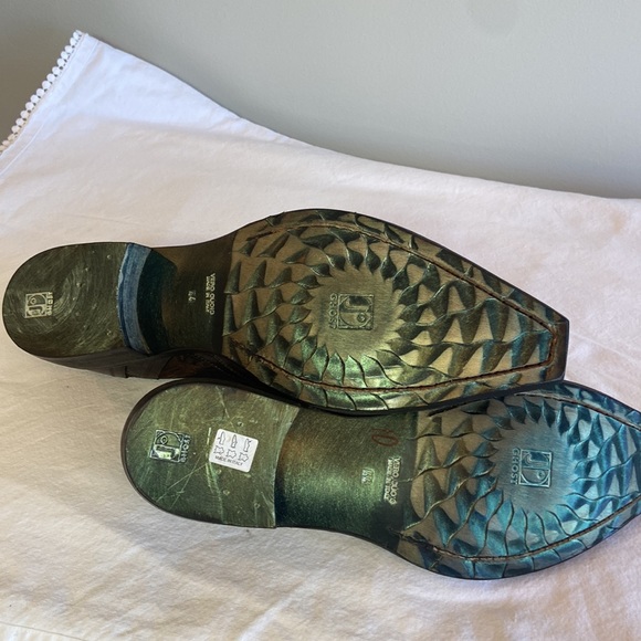 JO GHOST Brown Leather Slip On Men’s Dress ShoeMade in Italy EU 44 US 10.5 New! - Picture 7 of 10